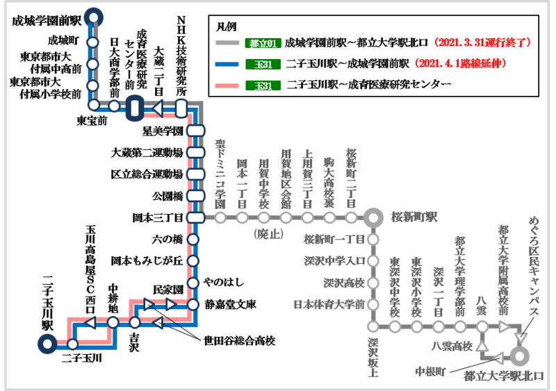 東急 バス 路線 図